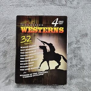 TV Classics Westerns 4 DVDs, 32 episodes New Sealed Cases, Lone Ranger, Rifleman